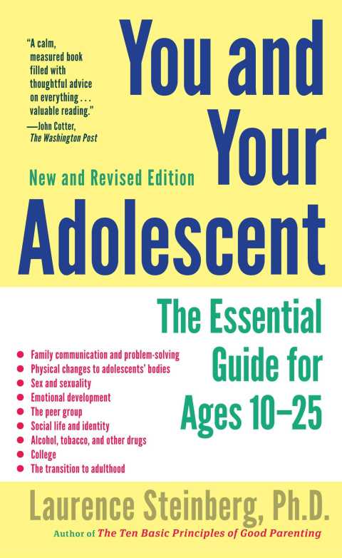 Cover image for book You and Your Adolescent, New and Revised edition