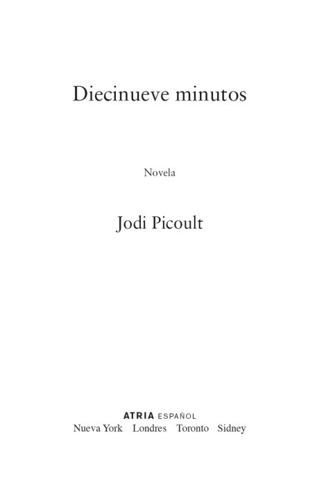 Cover image for book Diecinueve minutos (Nineteen Minutes
