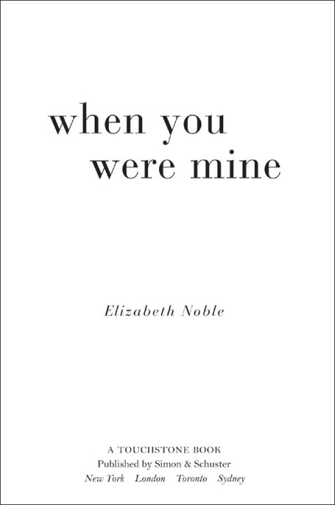 Cover image for book When You Were Mine