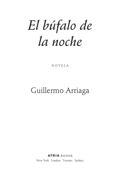 Cover image for book El búfalo de la noche (Night Buffalo)