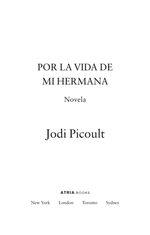 Cover image for book Por la vida de mi hermana (My Sister's Keeper)