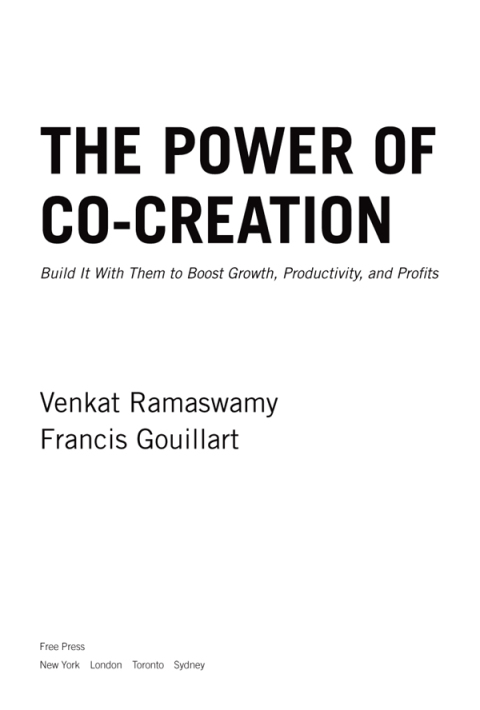 Cover image for book The Power of Co-Creation