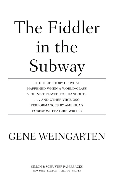 Cover image for book The Fiddler in the Subway