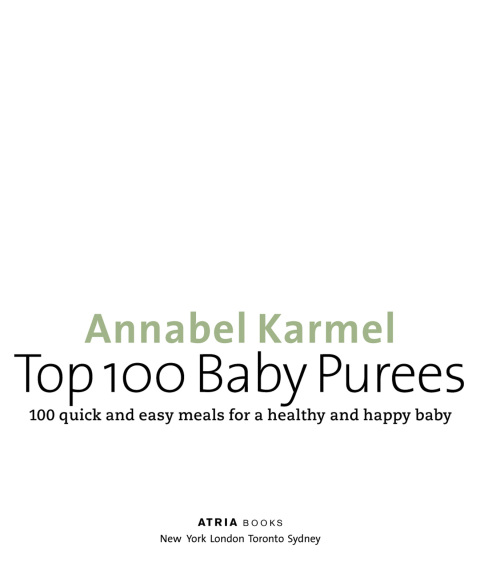 Cover image for book Top 100 Baby Purees