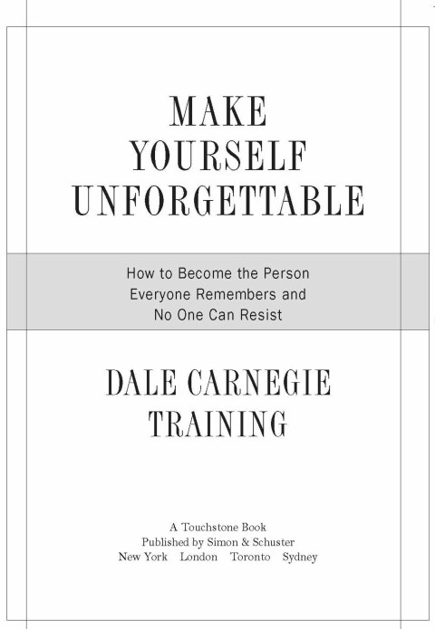 Cover image for book Make Yourself Unforgettable