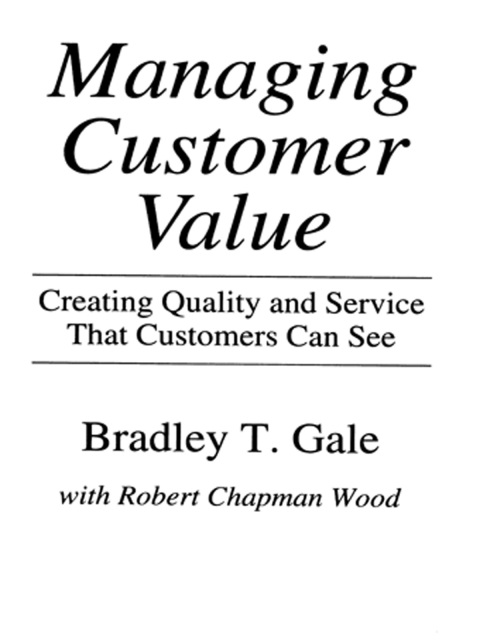 Cover image for book Managing Customer Value