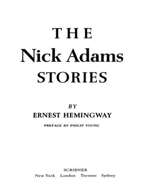 Cover image for book Nick Adams Stories