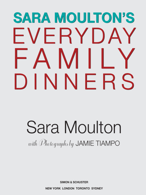 Cover image for book Sara Moulton's Everyday Family Dinners