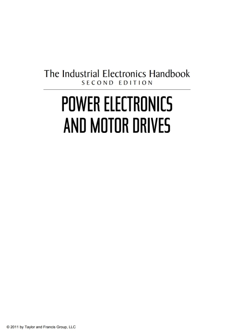 The Industrial Electronics Handbook - Five Volume Set 
