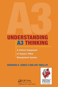 Cover image: Understanding A3 Thinking 1st edition 9781563273605