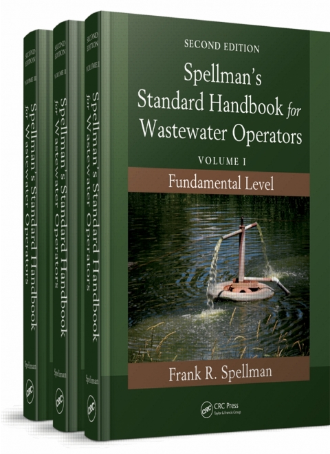Cover image for book Spellman's Standard Handbook for Wastewater Operators (3 Volume Set)