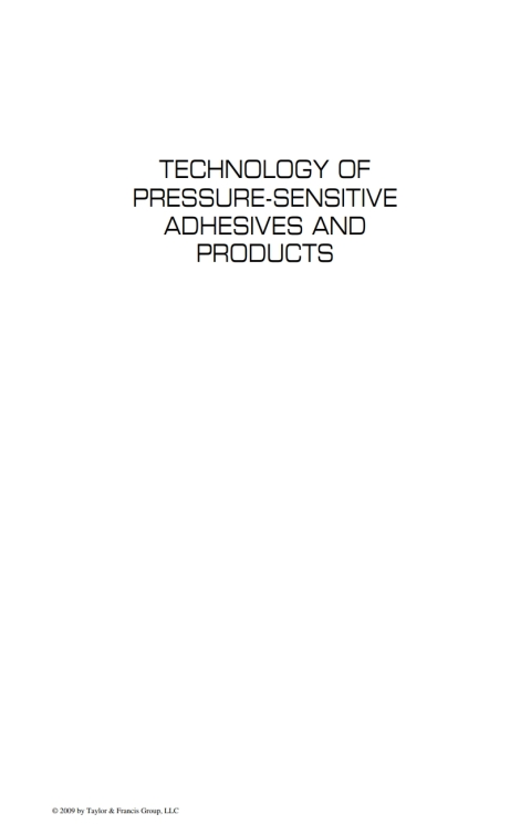Cover image for book Handbook of Pressure-Sensitive Adhesives and Products