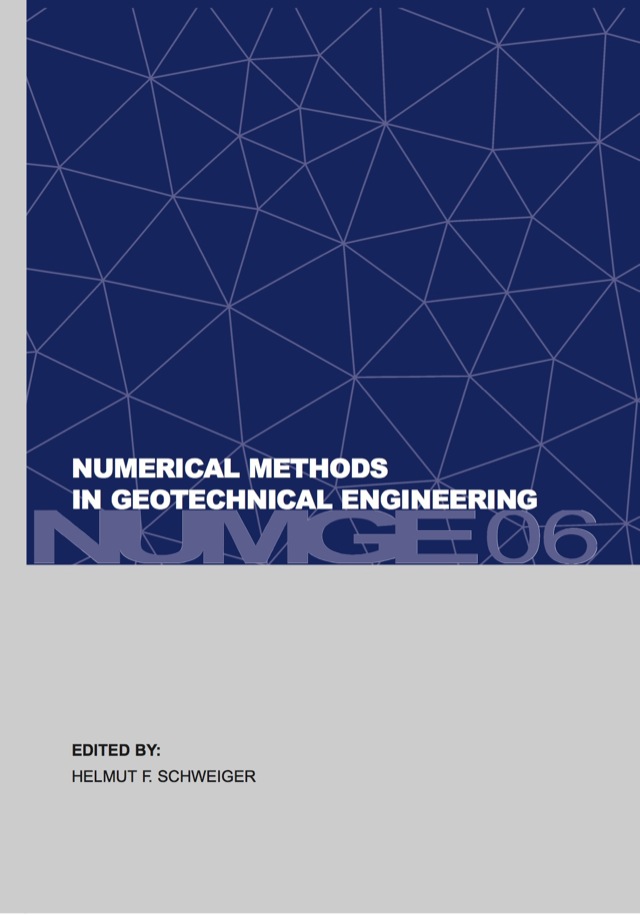 Numerical Methods in Geotechnical Engineering