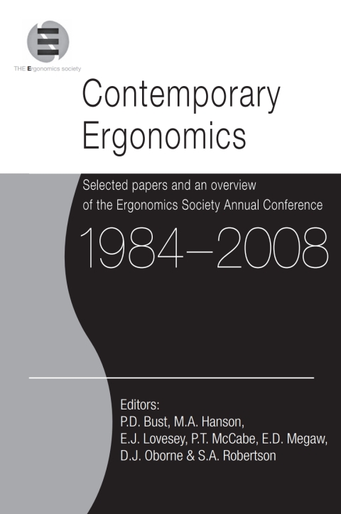 Cover image for book Contemporary Ergonomics 1984-2008