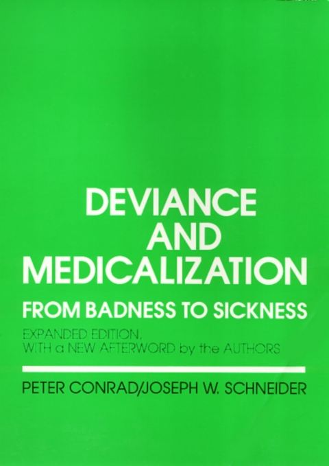 Cover image for book Deviance and Medicalization