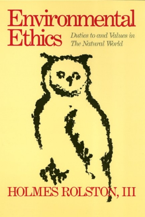 Cover image for book Environmental Ethics