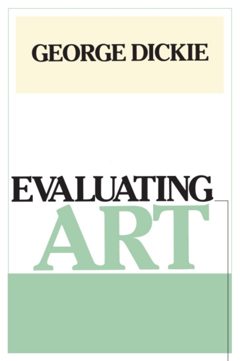 Cover image for book Evaluating Art