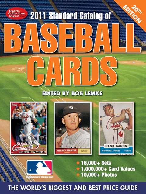 Cover image for book 2011 Standard Catalog Of Baseball Cards