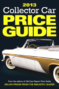 Cover image: 2013 Collector Car Price Guide 7th edition 9781440230189