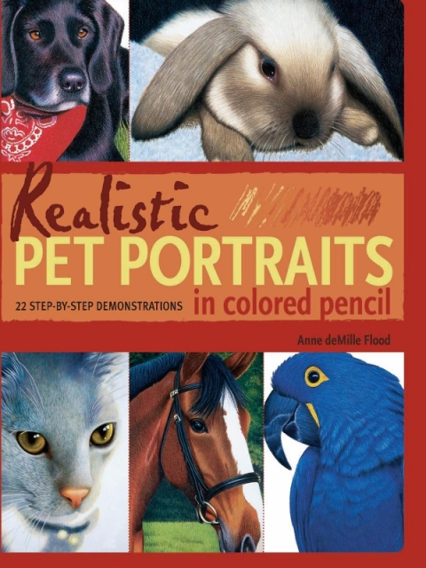 Cover image for book Realistic Pet Portraits in Colored Pencil