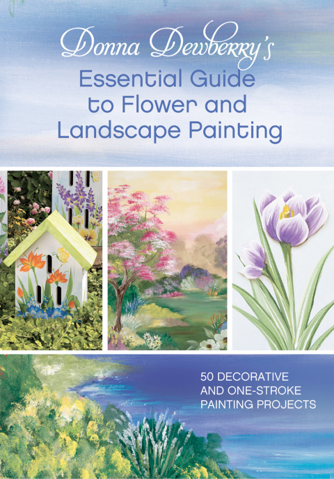 Cover image for book Donna Dewberry's Essential Guide to Flower and Landscape Painting
