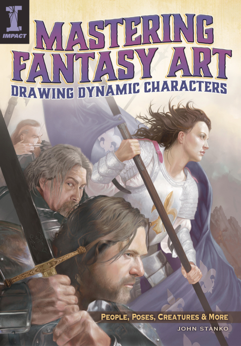 Cover image for book Mastering Fantasy Art - Drawing Dynamic Characters