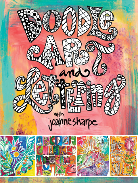 Cover image for book Doodle Art and Lettering with Joanne Sharpe