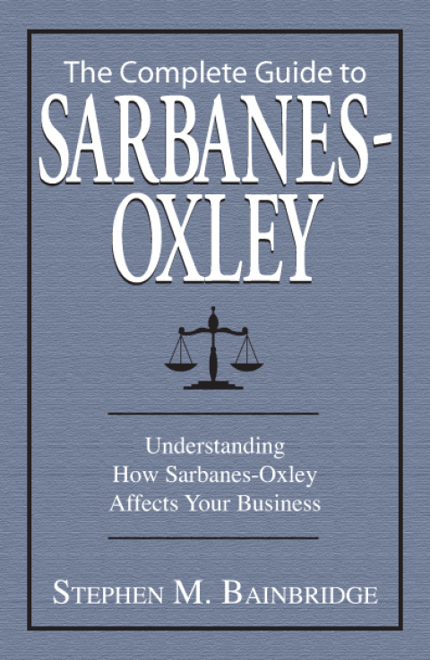 Cover image for book The Complete Guide To Sarbanes-Oxley