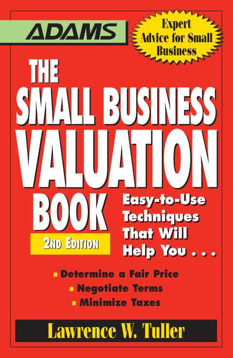 Cover image for book The Small Business Valuation Book