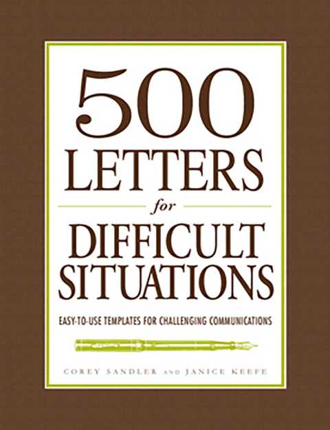 Cover image for book 500 Letters for Difficult Situations