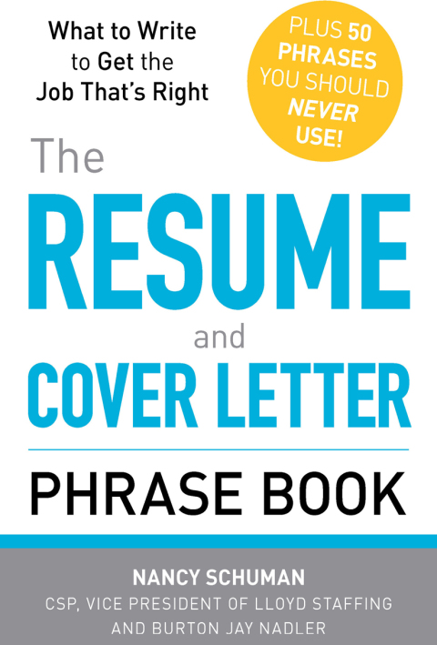 Cover image for book The Resume and Cover Letter Phrase Book