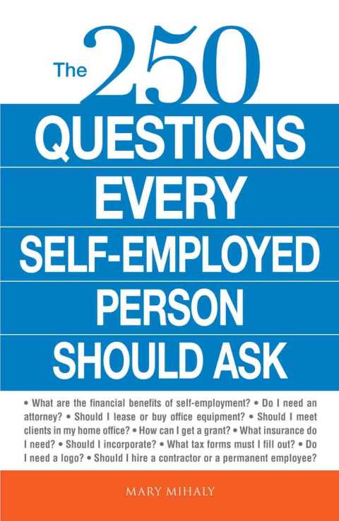 Cover image for book The 250 Questions Every Self-Employed Person Should Ask