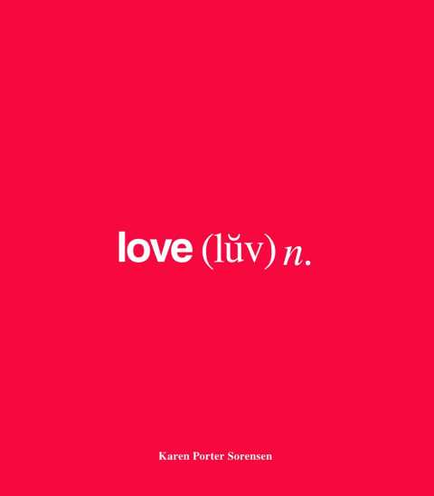 Cover image for book love (luv) n.