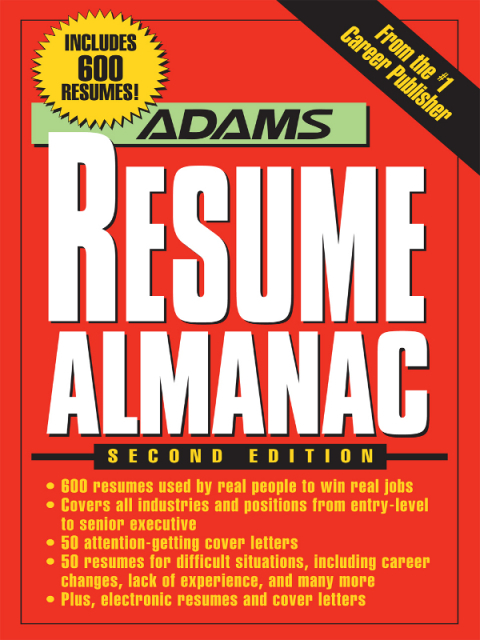 Cover image for book Adams Resume Almanac