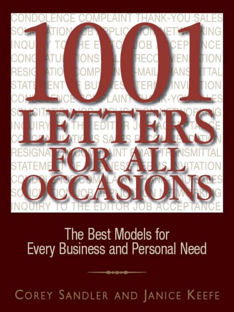 Cover image for book 1001 Letters For All Occasions