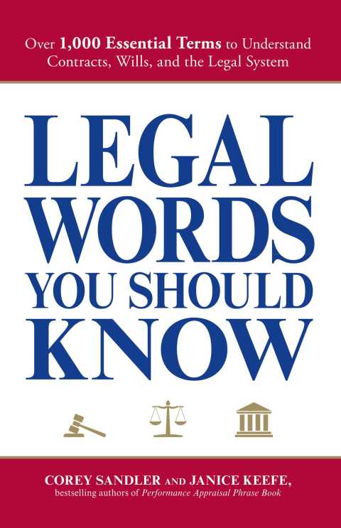 Cover image for book Legal Words You Should Know