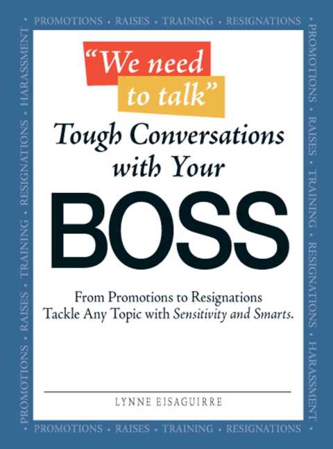 Cover image for book We Need to Talk - Tough Conversations With Your Boss