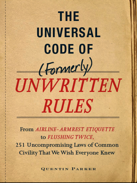 Cover image for book The Incontrovertible Code of (Formerly) Unwritten Rules