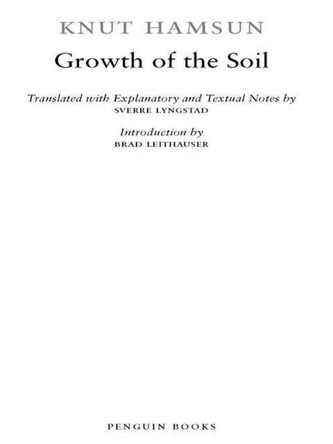 Cover image for book Growth of the Soil