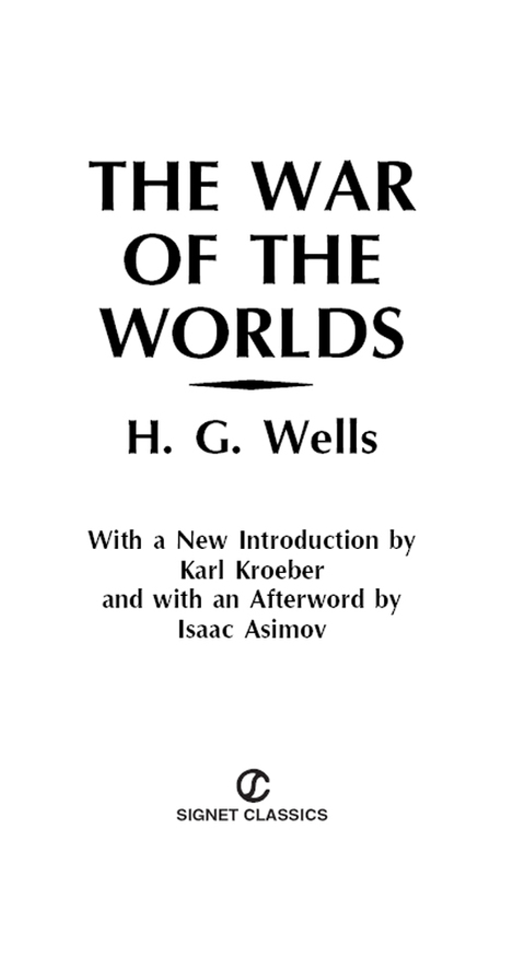 Cover image for book The War of the Worlds