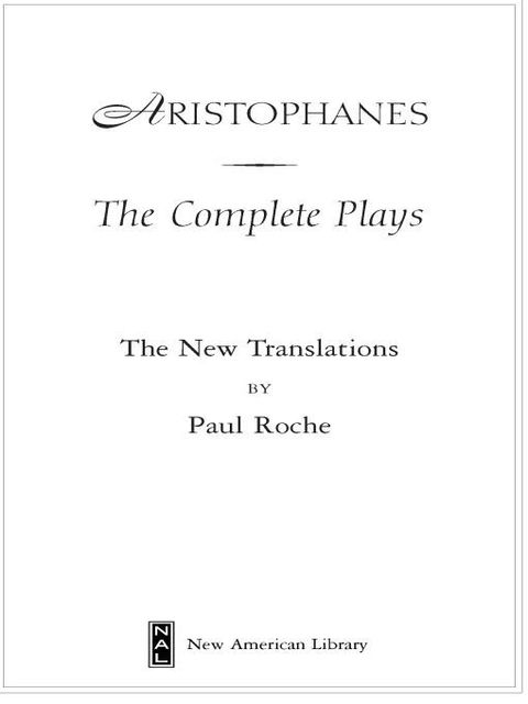 Cover image for book Aristophanes: The Complete Plays