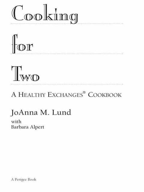 Cover image for book Cooking for Two