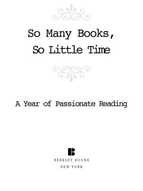Cover image for book So Many Books, So Little Time