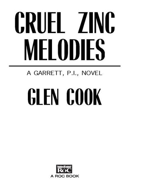 Cover image for book Cruel Zinc Melodies