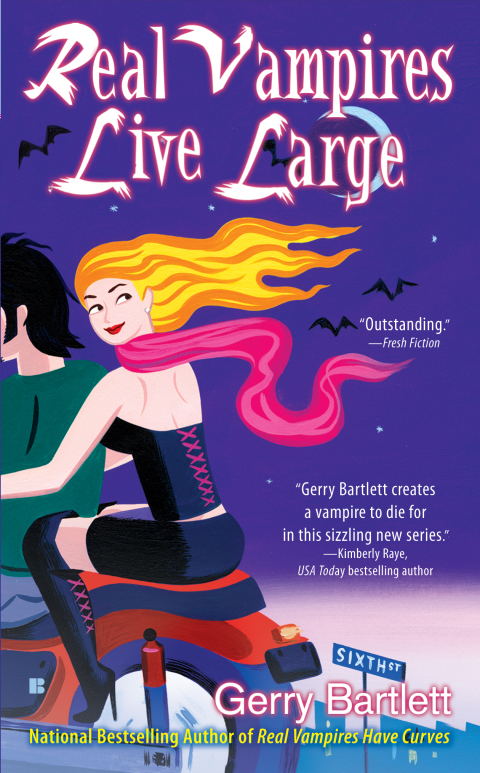 Cover image for book Real Vampires Live Large