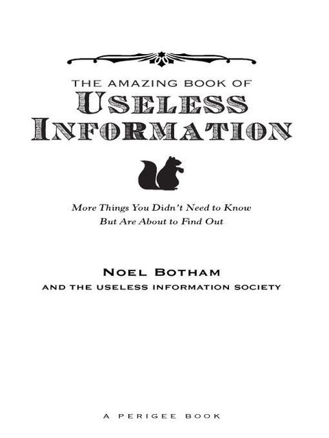 Cover image for book The Amazing Book of Useless Information