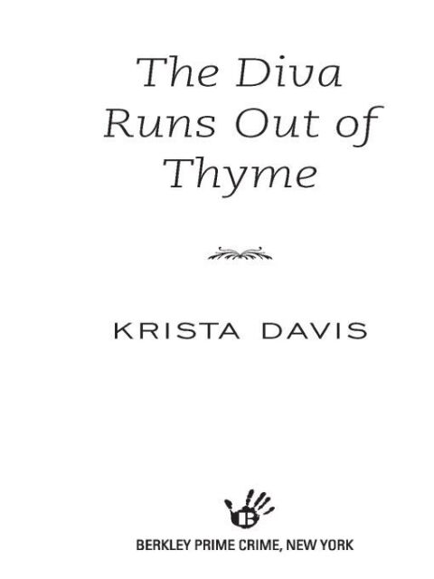 Cover image for book The Diva Runs Out of Thyme