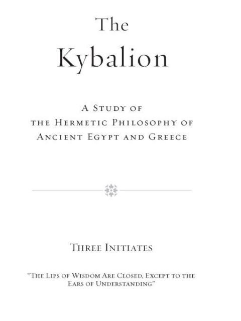 Cover image for book The Kybalion