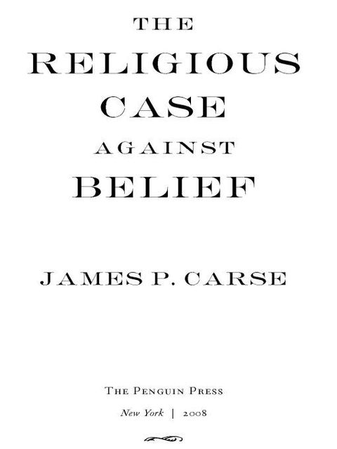 Cover image for book The Religious Case Against Belief