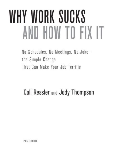 Cover image for book Why Work Sucks and How to Fix It